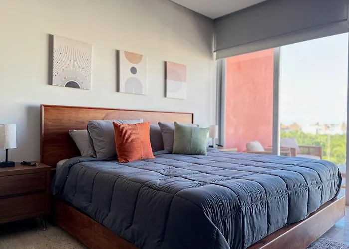 Apartamento Departamento Nuevo Con Vista Al Mar Caribe | Centro Playa del Carmen