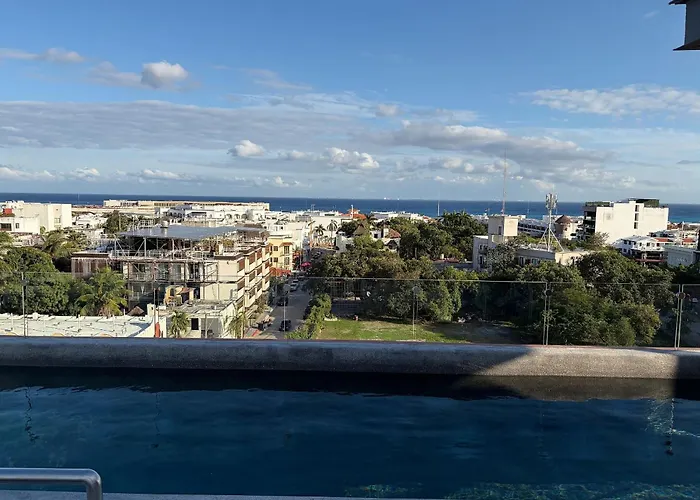 Departamento Nuevo Con Vista Al Mar Caribe | Centro Apartamento Playa del Carmen